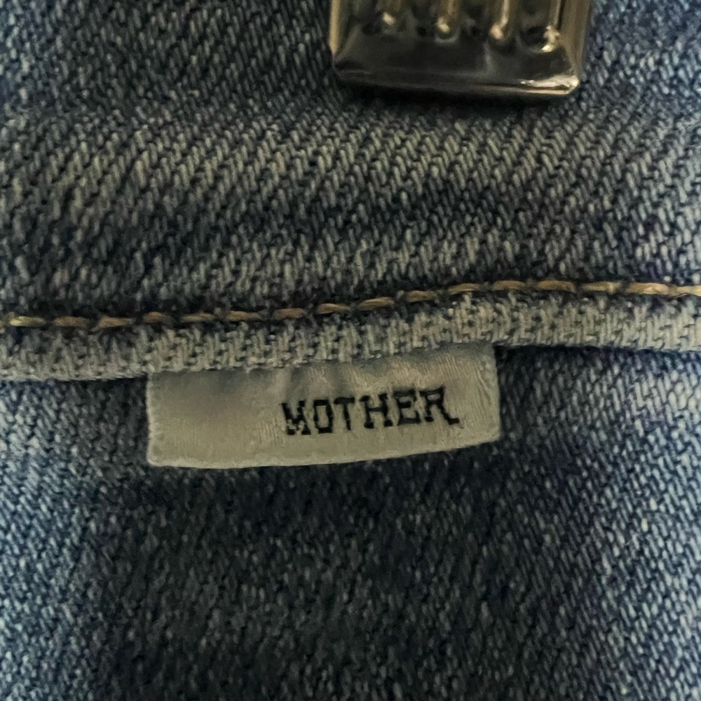 MOTHER Women's High Rise Jeans - Light Blue Straight-leg Size 28x28 Denim Jeans - Picture 5 of 11